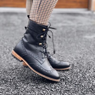 Oxford Boots - Schwarz