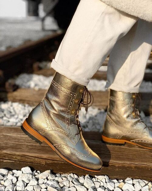 Oxford Boots - Gold