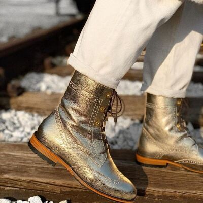 Oxford Boots - Gold