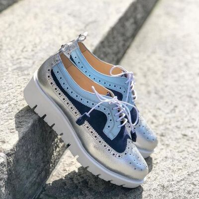 Oxford silver-blue