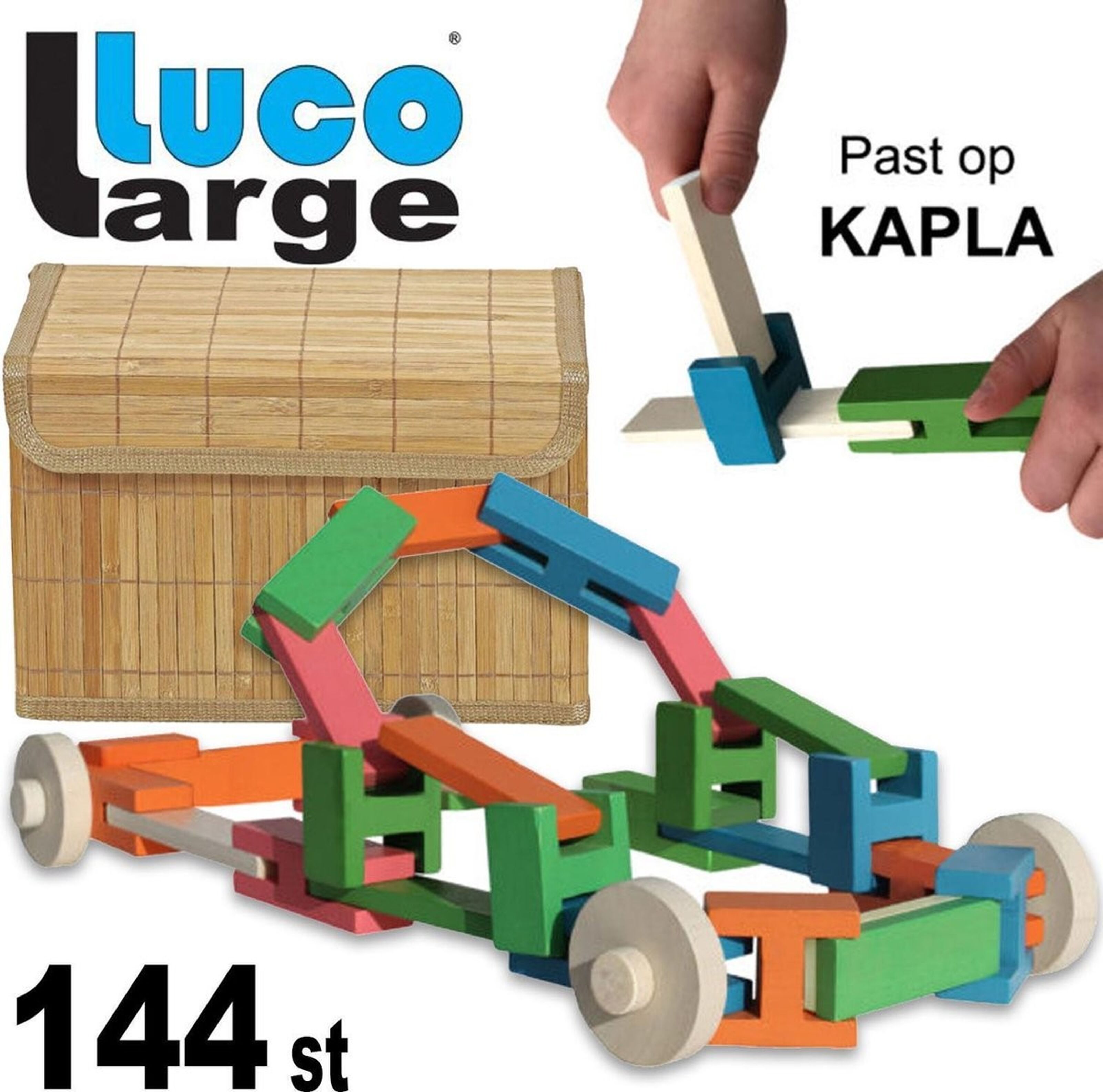 KAPLA Wooden Construction kit 200 Bricks
