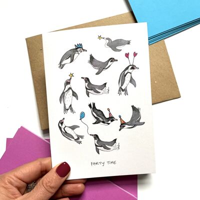 Penguin Party Greeting Card