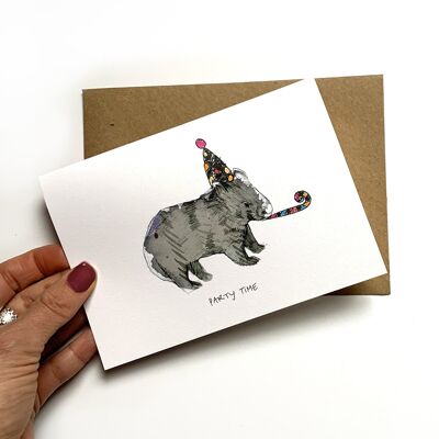 Wombat Party Card