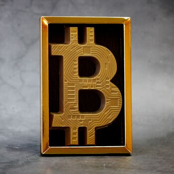 Bitcoin lettre chocolat or LAIT 3