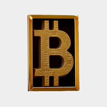 Bitcoin lettre chocolat or LAIT 4