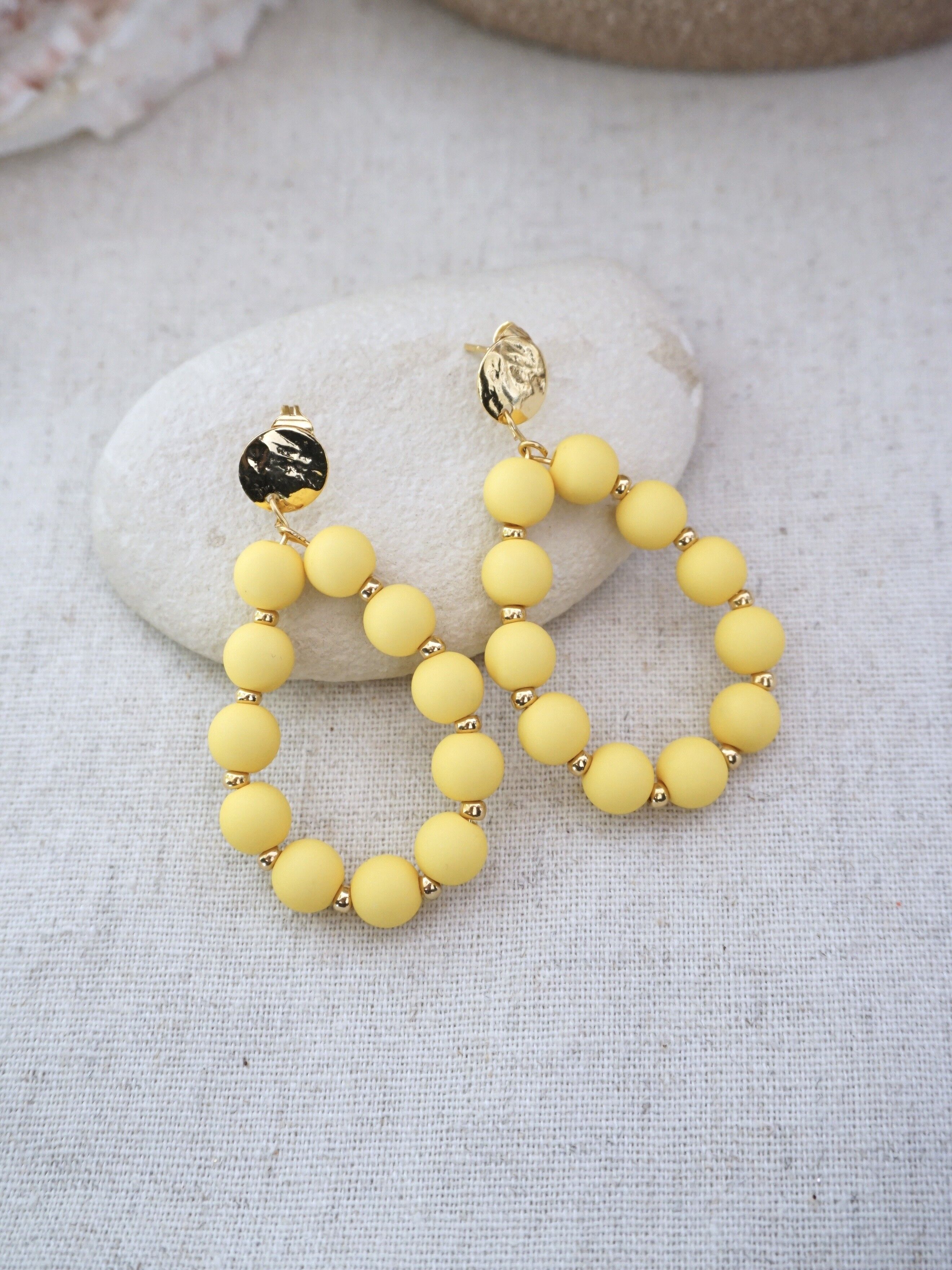 Boucles RAINBOW Jaune