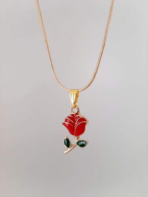 Collier "Eternal" - Rose Rouge Passion