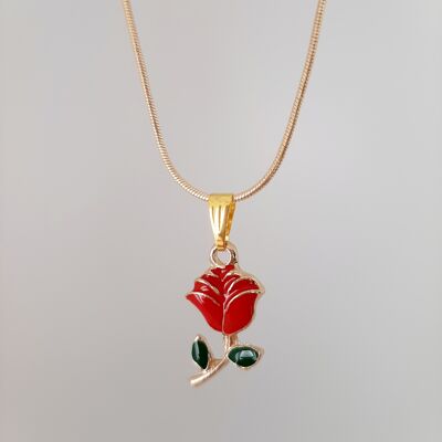 Necklace "Eternal" - Rose Rouge Passion