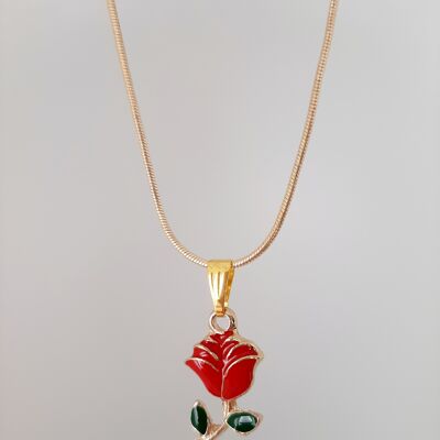 Necklace "Eternal" - Rose Rouge Passion