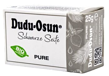 Dudu Osun® PURE - Savon noir d'Afrique - sans parfum, 25g 2