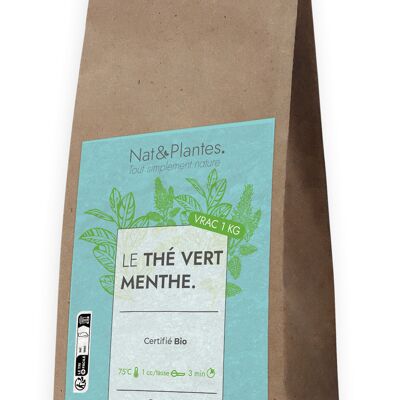 Le Thé Vert Menthe - Bio - Vrac 1 kg