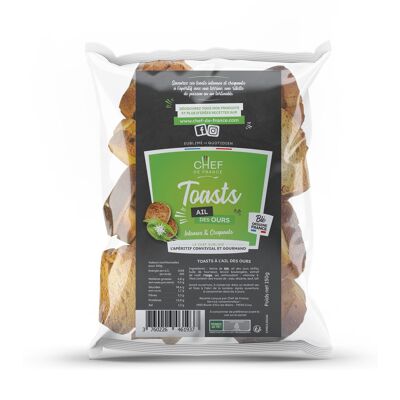 Tostadas de ajo silvestre