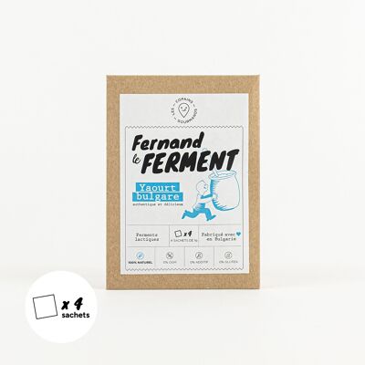 Fernand le Ferment, ferments lactiques pour yaourt maison (4 sachets)