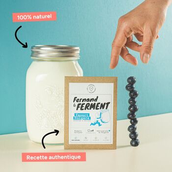 Fernand le Ferment, ferments lactiques pour yaourt maison (4 sachets) 3