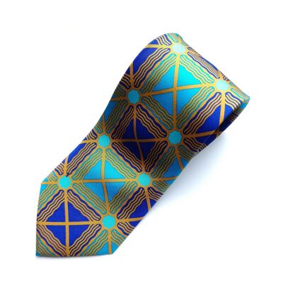 Dinsi Okondor Silk Necktie - Squaro design