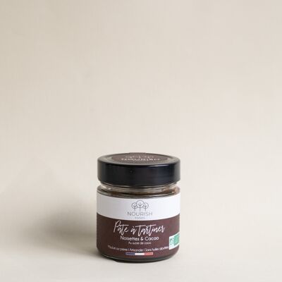 Crema de cacao y avellana orgánica