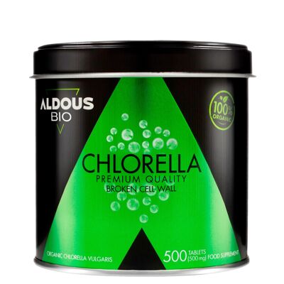 Chlorella Ecológica Aldous Bio | 500 comprimdos