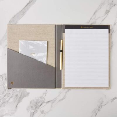 Luxury Meeting Notes Folder - Grey