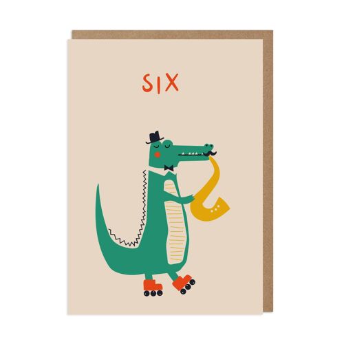 Circus Six Kids 6th Birthday Card