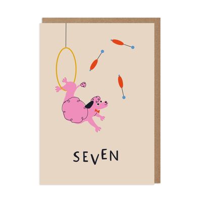 Circus Seven Kids 7. Geburtstagskarte