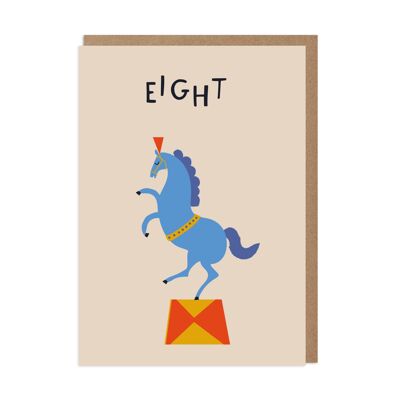 Circus Eight Kids 8th Birthday Card