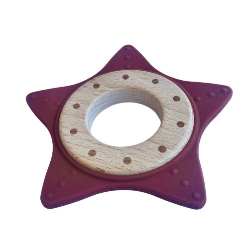 Rust Star Teething Ring