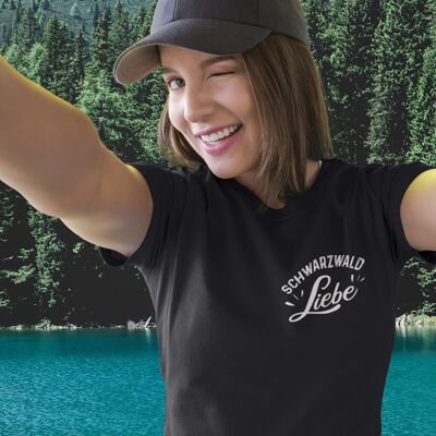 T-shirt femme - motif Black Forest love