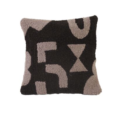 Hand tufted cushion cover for 45 x 45 cm, Zierkissen, Abstract Kissenbezug, modern interior