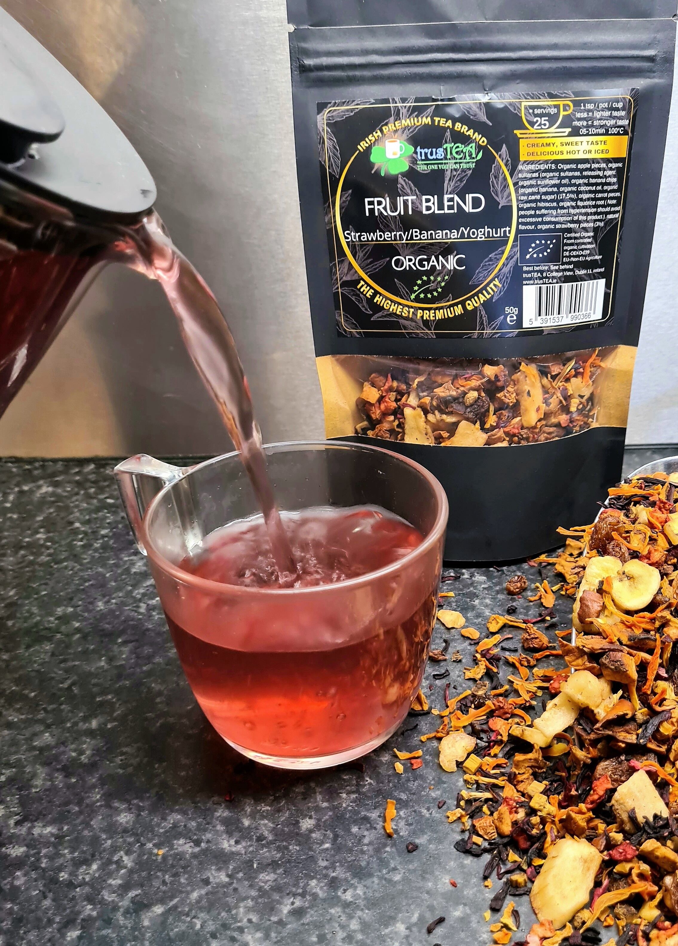 Organic fruit blend-strawberry/banana