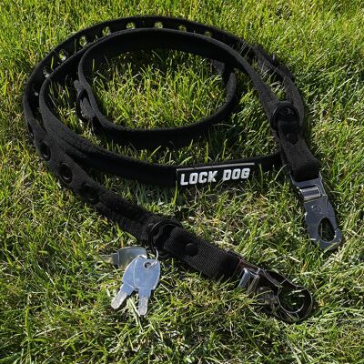 Laisse pour chien LOCK DOG 2.0 verrouillable et anti-morsure