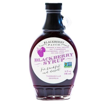 Blackberry Syrup from Blackberry Patch in a glass bottle (236 ml) - Blackberry Syrup