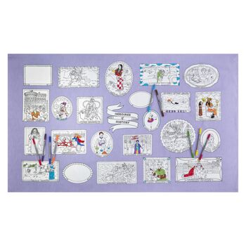 Color In Heroines of History Nappe en coton Creative Kids Gift 3