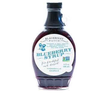 Sirop de myrtille de Blackberry Patch en flacon verre (236 ml) - sirop de myrtille 1