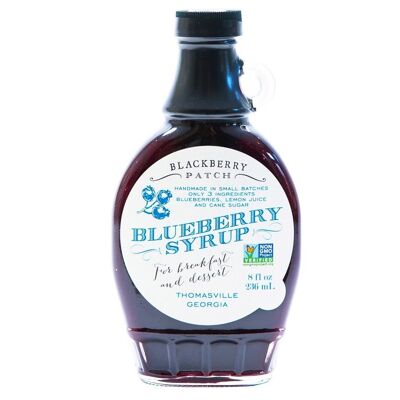 Blueberry Syrup from Blackberry Patch in a glass bottle (236 ml) - blueberry syrup