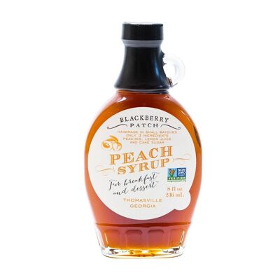 Peach Syrup from Blackberry Patch in a glass bottle (236 ml) - peach syrup
