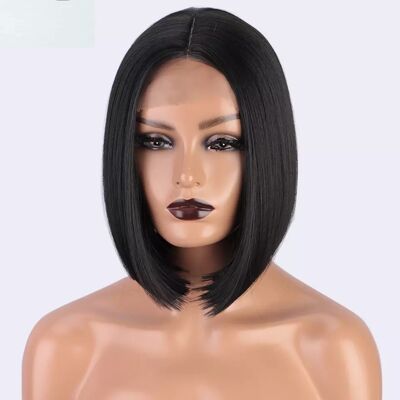 Short Black Straight Bob Wig