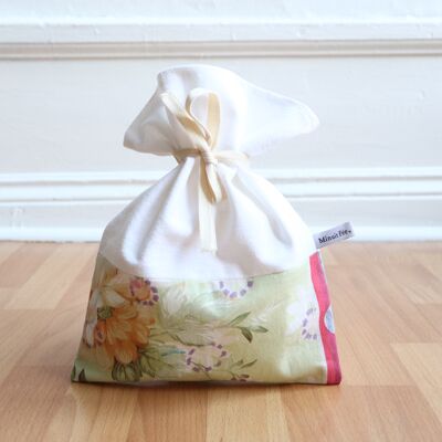 Reusable gift bag - Sweetness of the garden - S