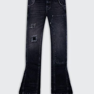 Jeans Aungbon Flare - Nero Vintage