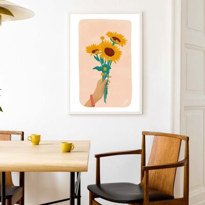 Sonnenblumenplakat 42x59,4cm (A2)