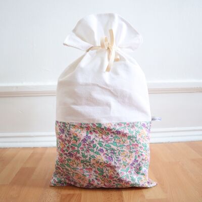 Reusable gift bag - summer garden - M