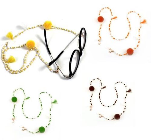 Brillen- und Maskenkette - orange