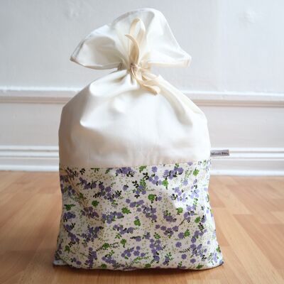 Bolsa de regalo reutilizable - Liberty malva - M