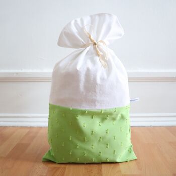 Sac cadeau réutilisable - vert - M