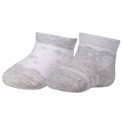Newborn socks - SEA grey