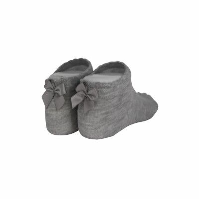 Pack de 2 calcetines SATIN BOW gris