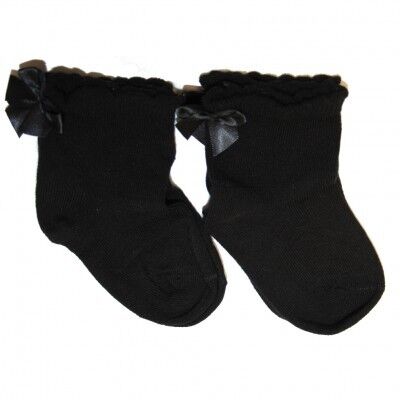 Socks SATIN BOW black