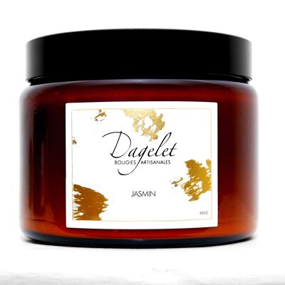 Bougie parfumée au jasmin - 500 Gr -