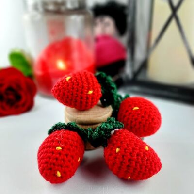 Crochet strawberry