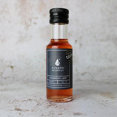 Weißer Balsamico-Essig mit Erdbeere und Minze 100 ml