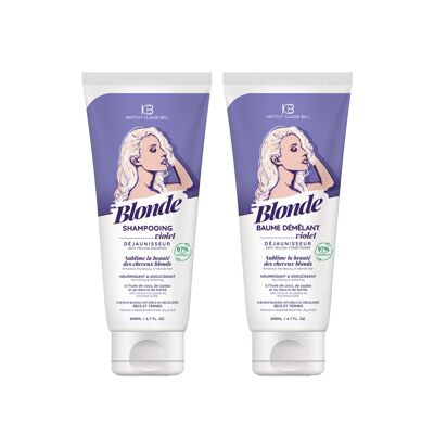 Blonde - duo shampooing 200 ml + baume 200 ml